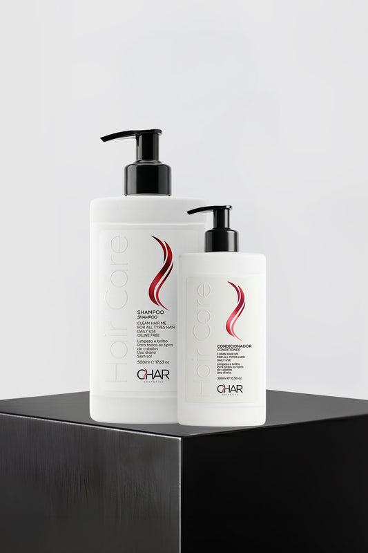 Kit Dupla Essencial Char - Shampoo 500ml + Condicionador 300ml