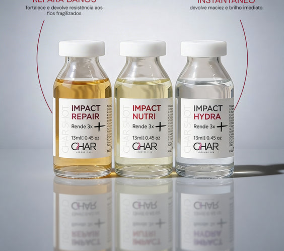 Kit Char Shot - Trio de Ampolas (Hydra, Nutri e Repair)