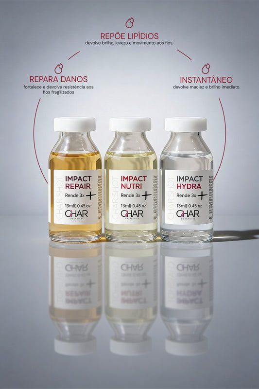 Kit Char Shot - Trio de Ampolas (Hydra, Nutri e Repair)