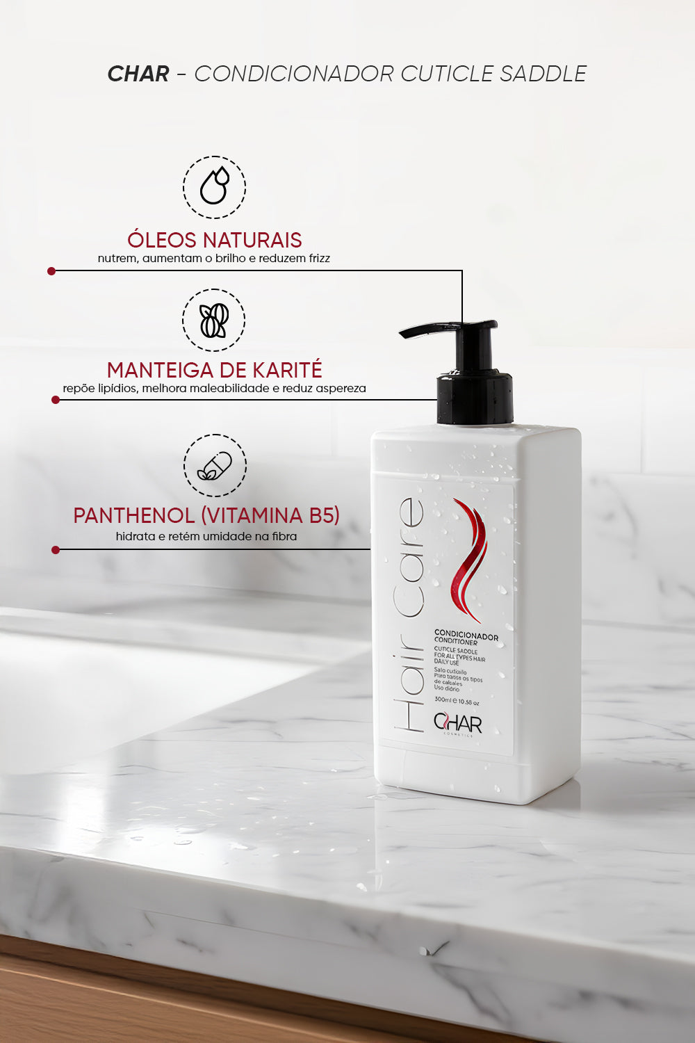 Condicionador Cuticle Saddle Char 300ml